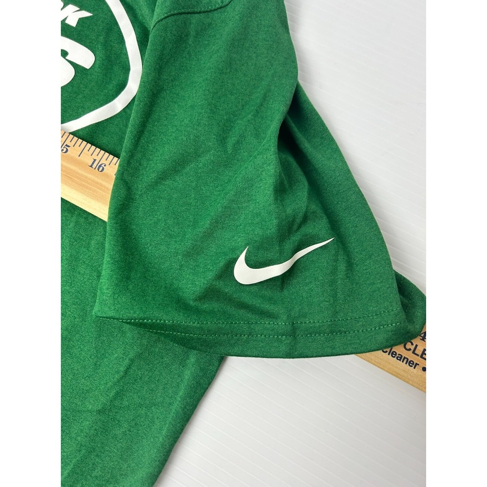 Nike NFL New York Jets Graphic Tee Logo Dri-Fit Mens Size Large Green Shirt - Picture 5 of 8